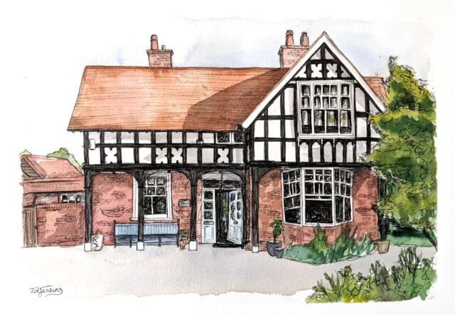 House Portrait Water Colour