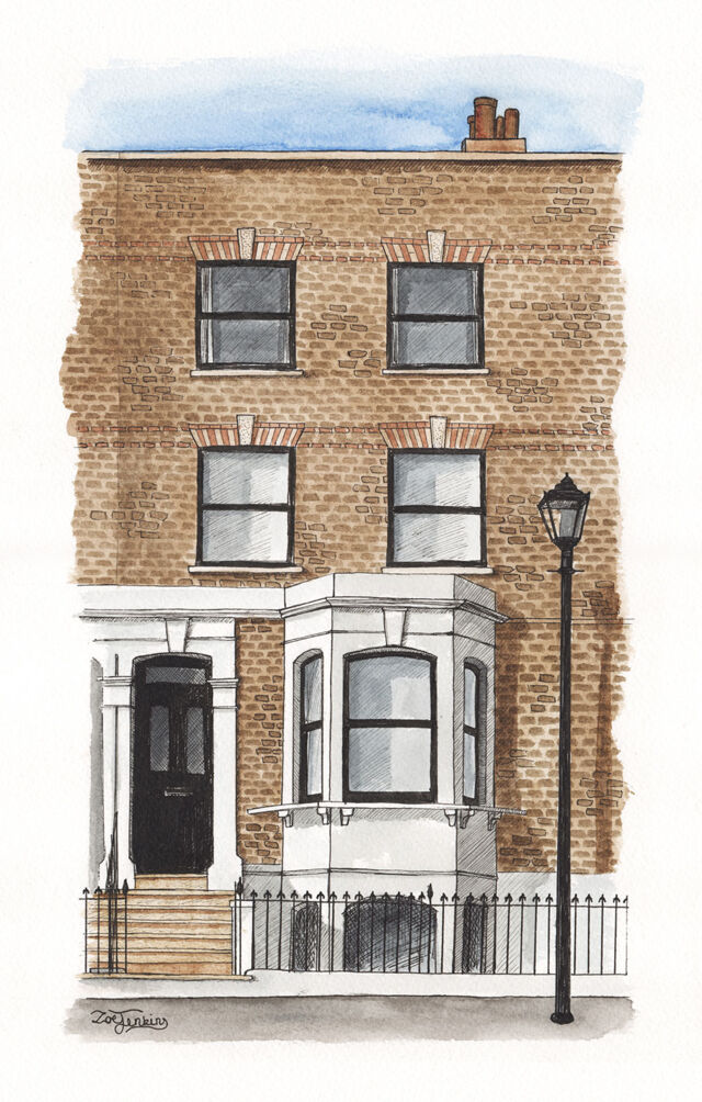 London Town House Portrait