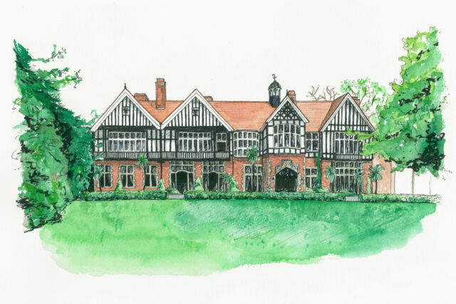 Chase Hotel - Water Colour Illustration
