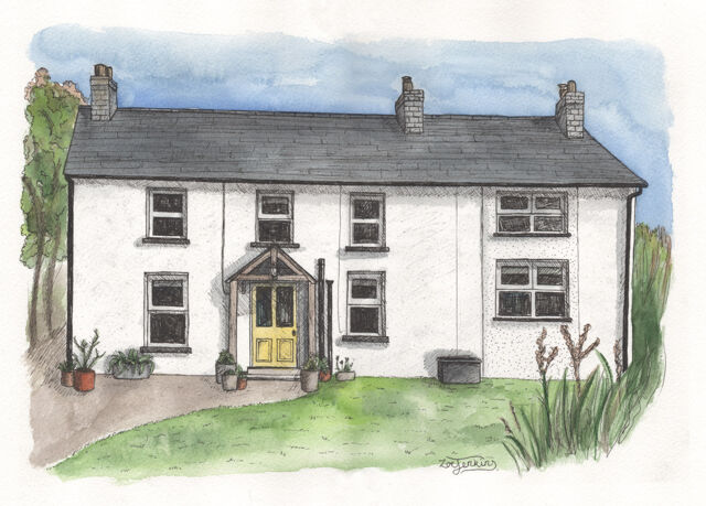 Welsh Cottage Holiday Home Portrait