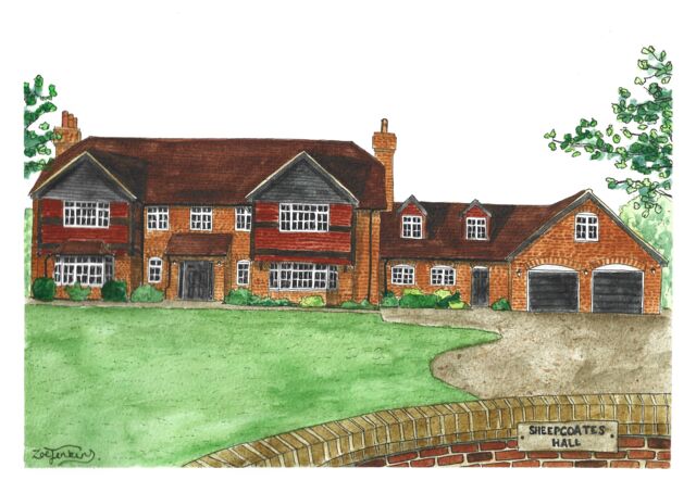 Large house painting