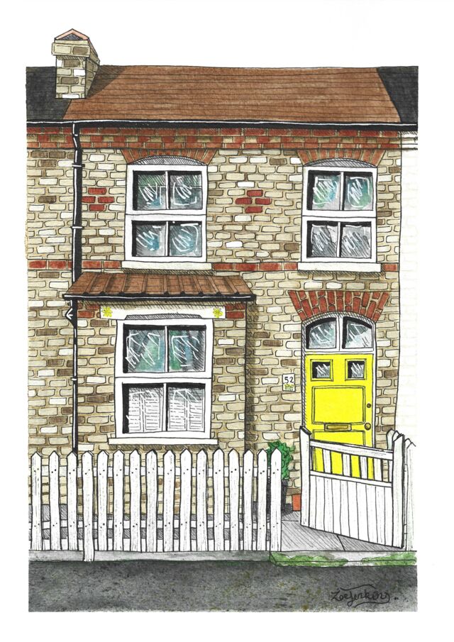 Terraced House Drawing