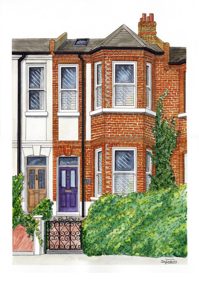 victorian terrace painting