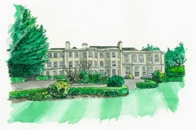 Burnham Beeches Hotel - Architectural Illustration