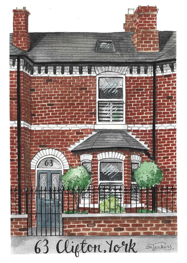 London Townhouse Painting