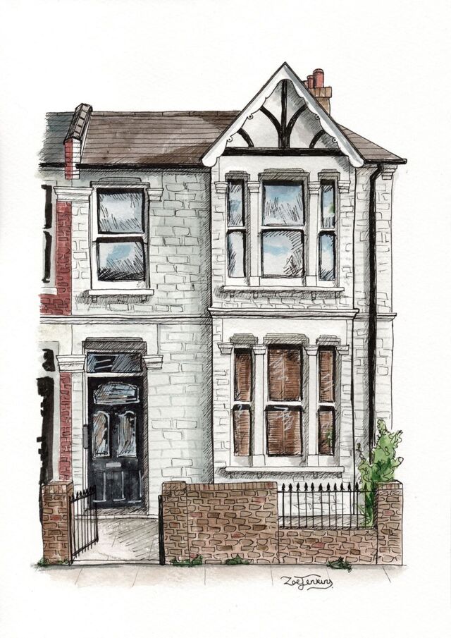 Lovely End Terrace House Portrait